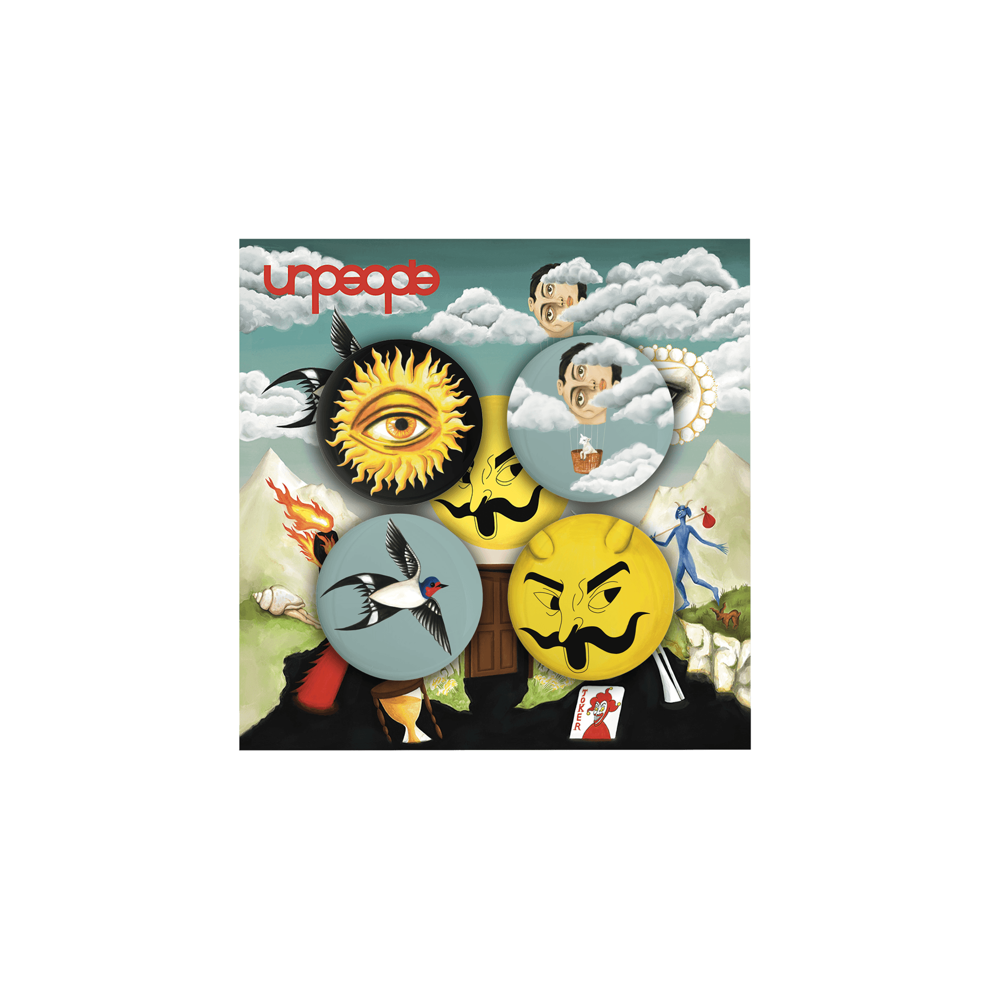 we are unpeople badge set